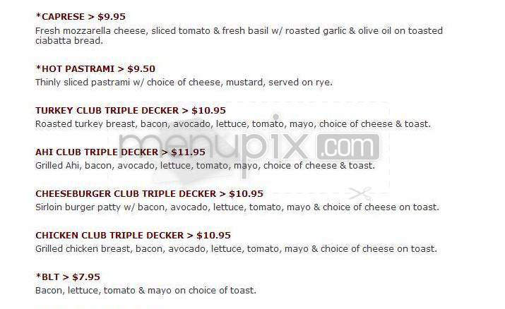 Fresco Cafe - Santa Barbara, CA menu_pic