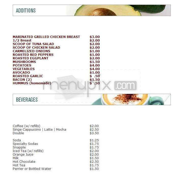 Fresco Cafe - Santa Barbara, CA menu_pic