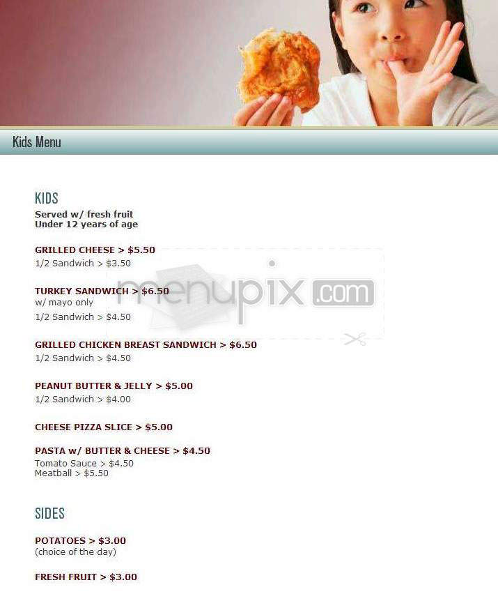 Fresco Cafe - Santa Barbara, CA menu_pic