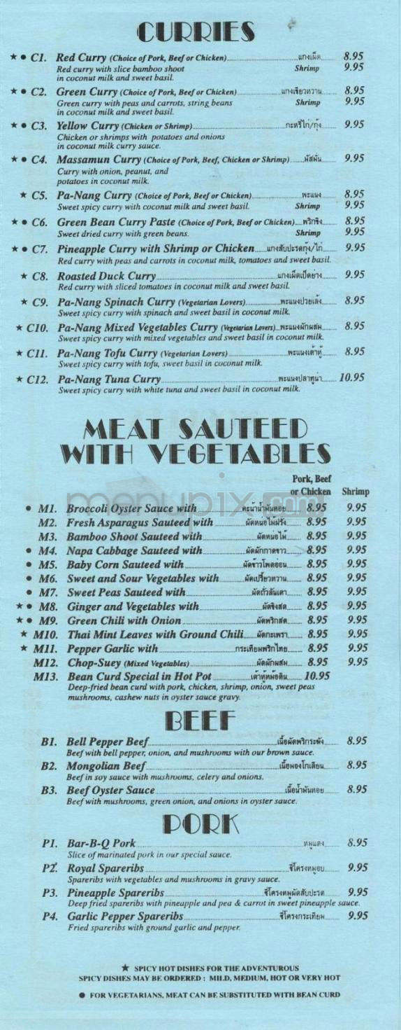 Galanga Thai Restaurant - Santa Barbara, CA menu_pic