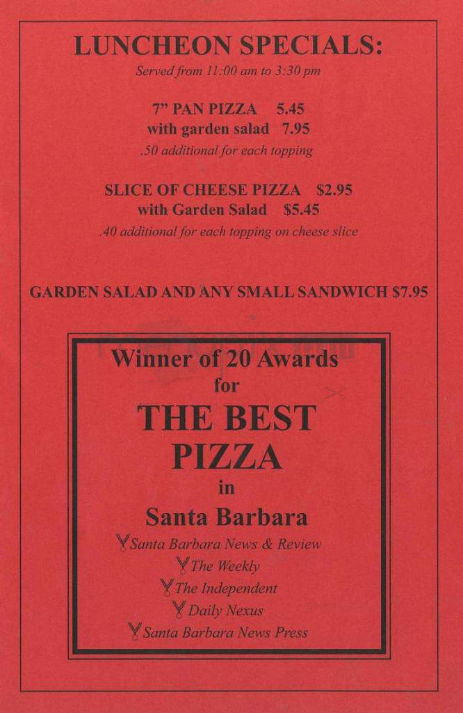Giovanni's Pizza - Briarcliff Manor, NY menu_pic