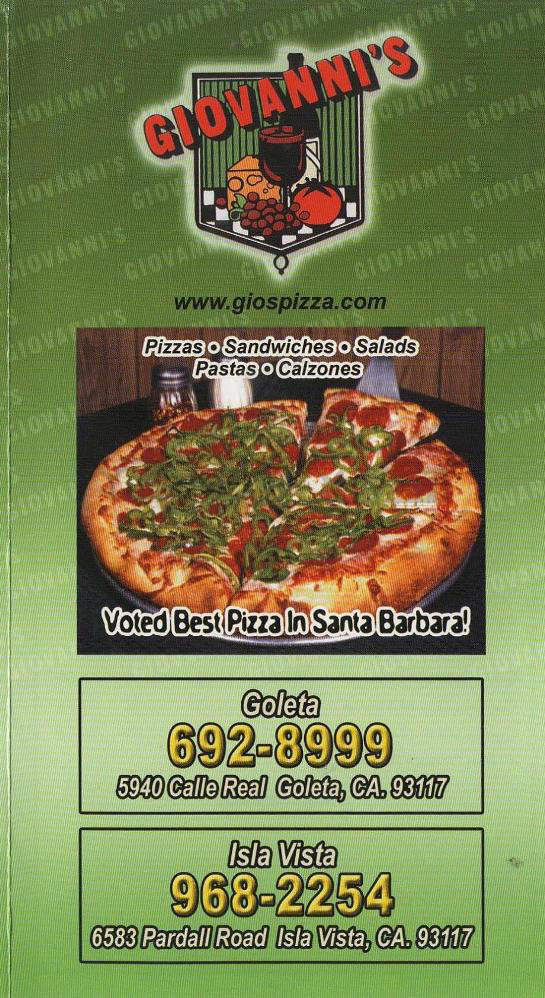 /630152/Giovannis-Pizza-Goleta-CA - Goleta, CA