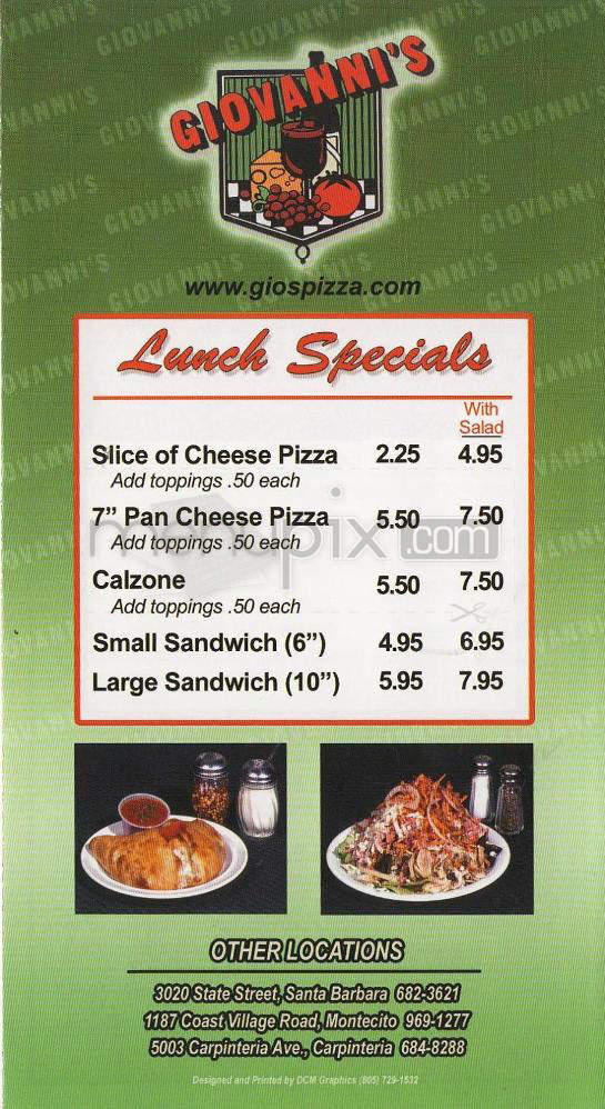 /630152/Giovannis-Pizza-Goleta-CA - Goleta, CA