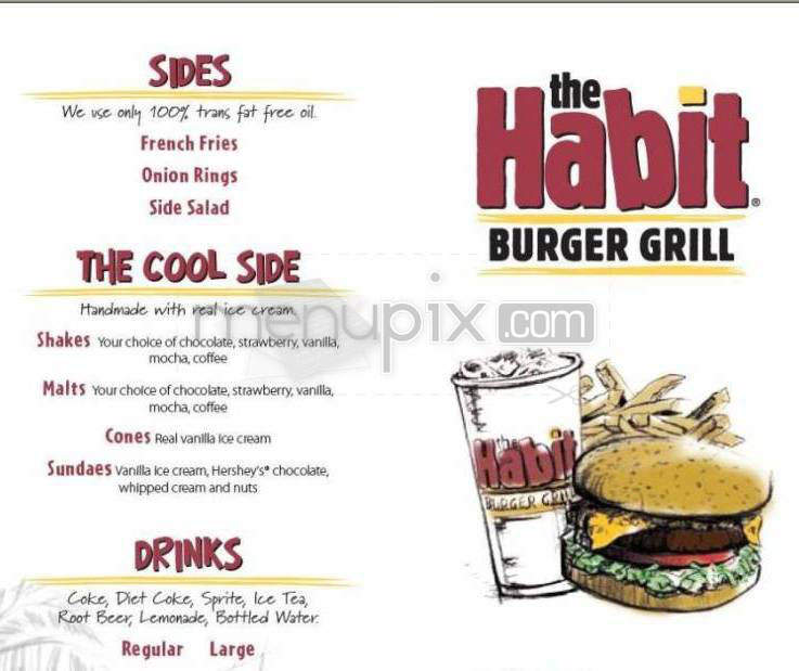 The Habit Burger Grill - Santa Barbara, CA menu_pic