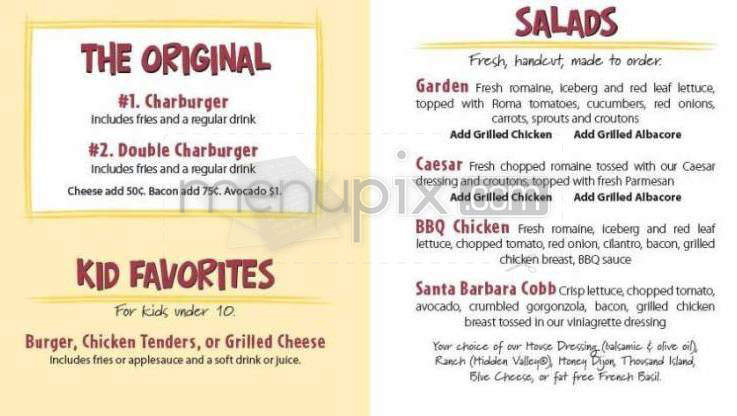 The Habit Burger Grill - Santa Barbara, CA menu_pic