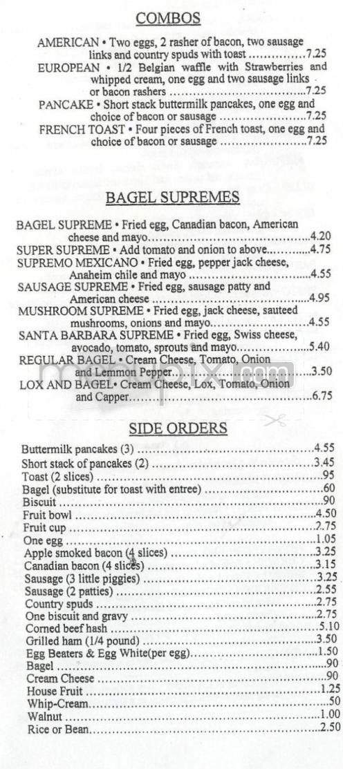 Int'l Cafe - Goleta, CA menu_pic