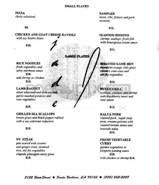 Jade Restaurant - Santa Barbara, CA menu_pic