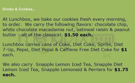 Lunch Box - Santa Barbara, CA menu_pic