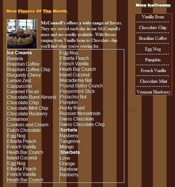 McConnell's Ice Cream - Goleta, CA menu_pic