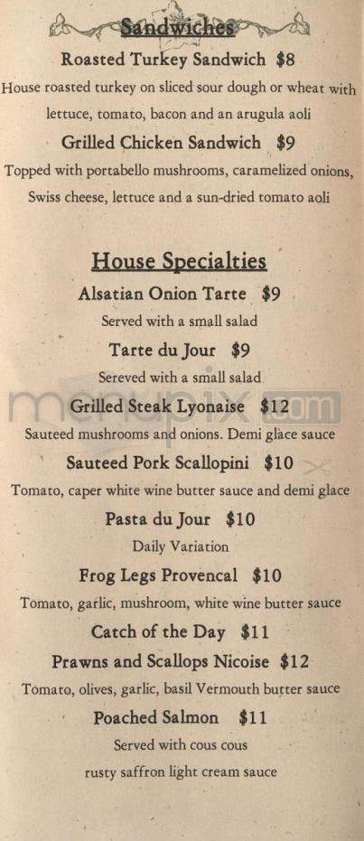 Mimosa - Santa Barbara, CA menu_pic