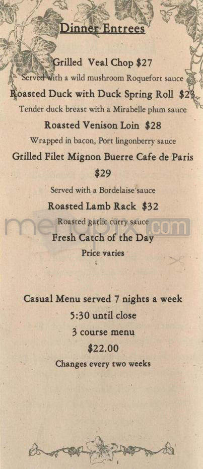 Mimosa - Santa Barbara, CA menu_pic