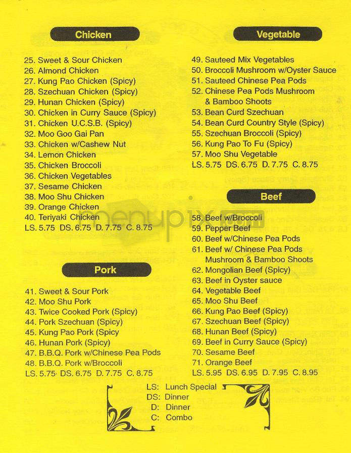 New China - Goleta, CA menu_pic