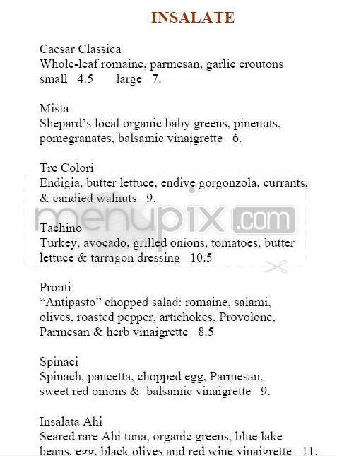 Piatti's - Montecito, CA menu_pic