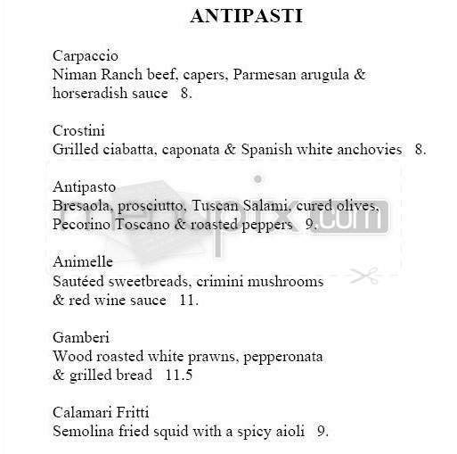 Piatti's - Montecito, CA menu_pic