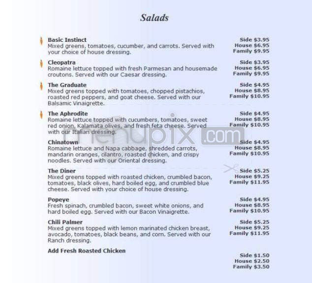 Pizza Mizza - Carpinteria, CA menu_pic