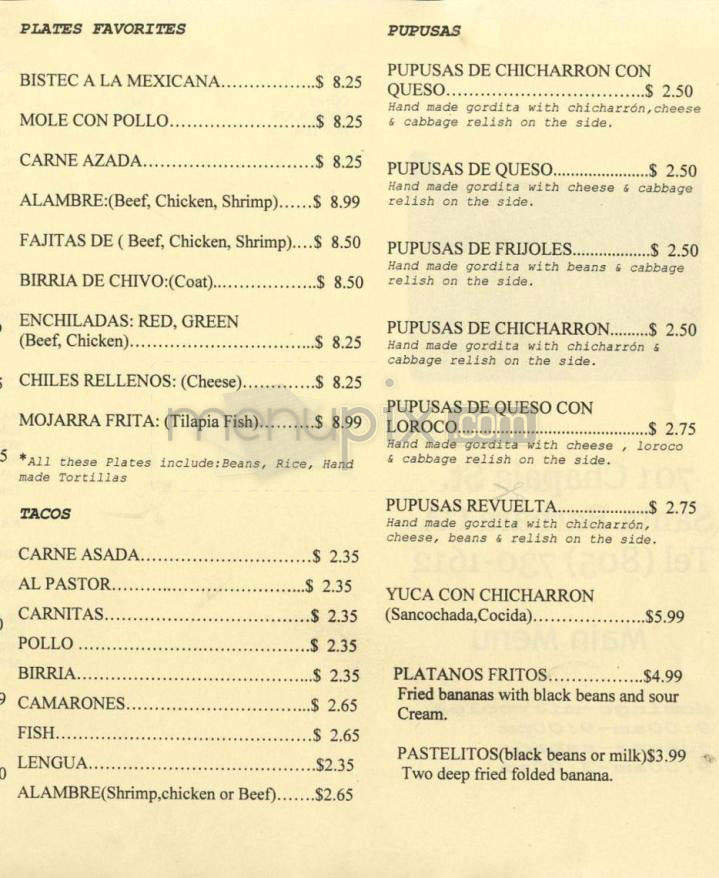 Romanti Ezer - Santa Barbara, CA menu_pic