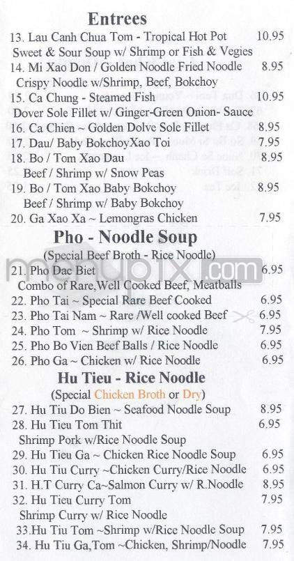 Saigon In & Out Vietnamese - Santa Barbara, CA menu_pic