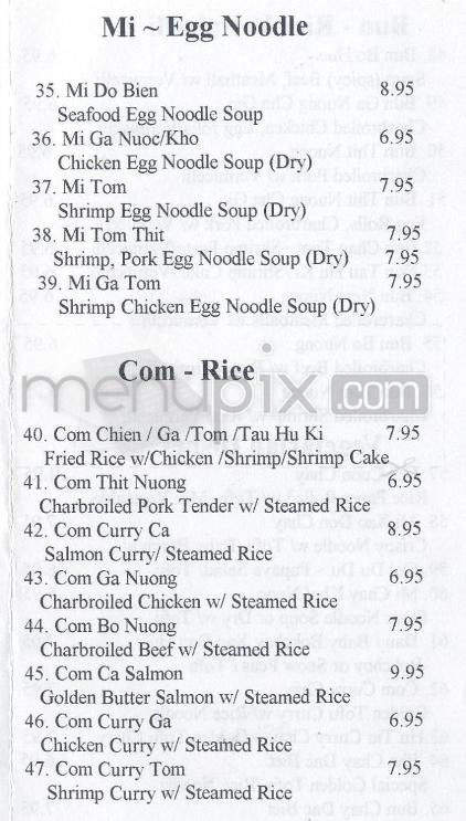 Saigon In & Out Vietnamese - Santa Barbara, CA menu_pic