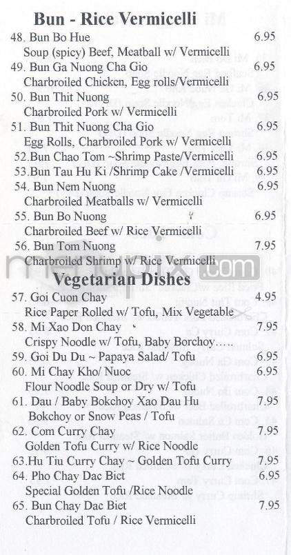 Saigon In & Out Vietnamese - Santa Barbara, CA menu_pic