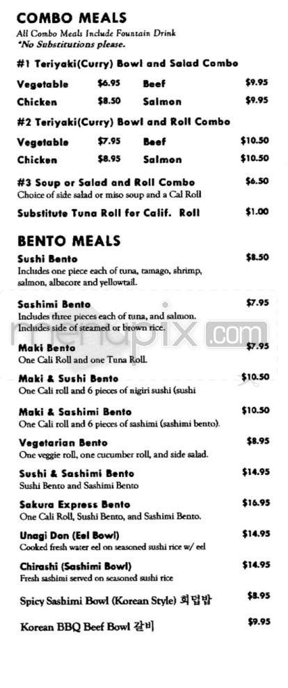 Sakura express - Slidell, LA menu_pic