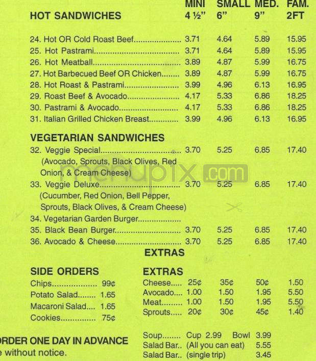 Sam's To Go - Goleta, CA menu_pic