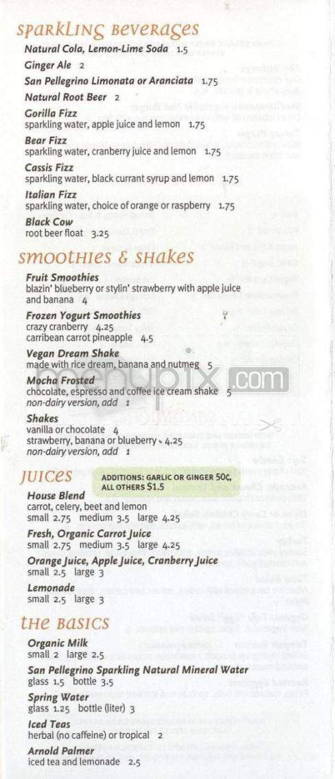 Sojourner Cafe - Santa Barbara, CA menu_pic