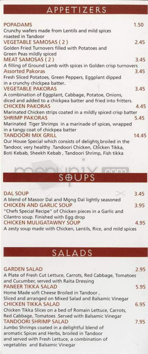 Spice Avenue - Santa Barbara, CA menu_pic