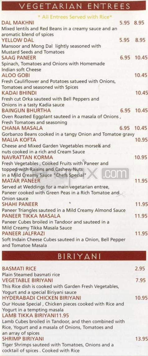 Spice Avenue - Santa Barbara, CA menu_pic