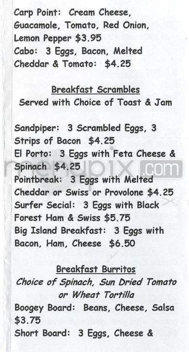 The Coffee Grinder - Carpinteria, CA menu_pic