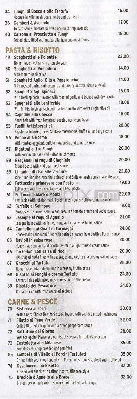 Tre Lune - Montecito, CA menu_pic