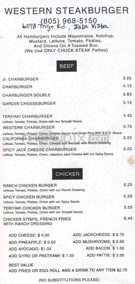 Fresh Wok - Isla Vista, CA menu_pic