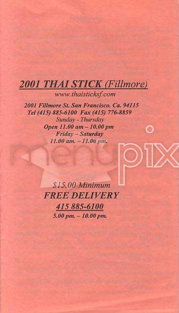 /100001/2001-Thai-Stick-San-Francisco-CA - San Francisco, CA