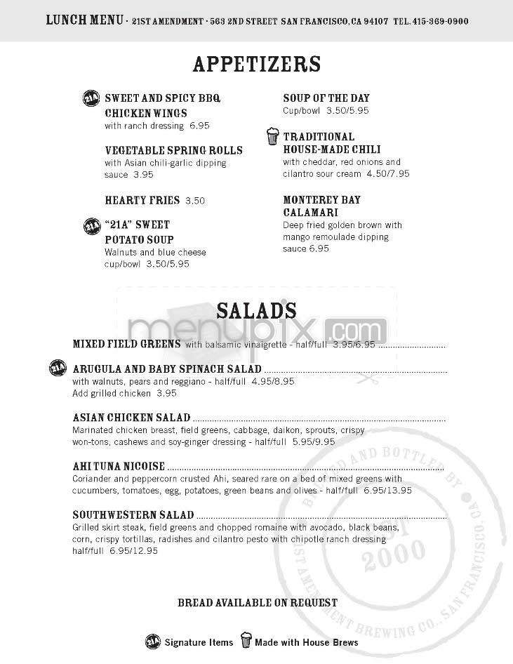 21st Amendment - San Francisco, CA menu_pic