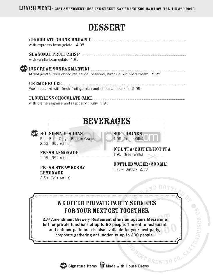 21st Amendment - San Francisco, CA menu_pic