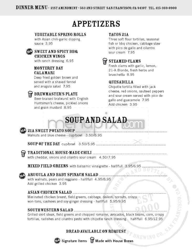 21st Amendment - San Francisco, CA menu_pic