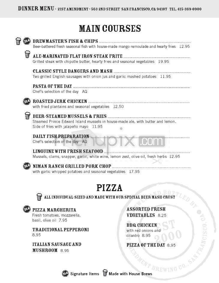 21st Amendment - San Francisco, CA menu_pic