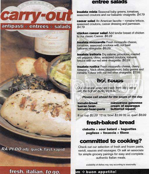 A G Ferrari Foods - San Francisco, CA menu_pic