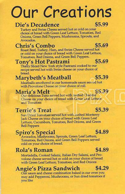 AK Subs - San Francisco, CA menu_pic