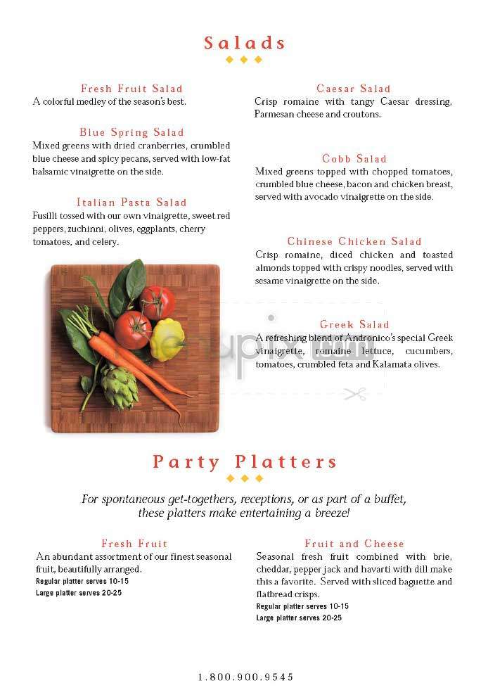 Andronico's Deli & Market - San Francisco, CA menu_pic
