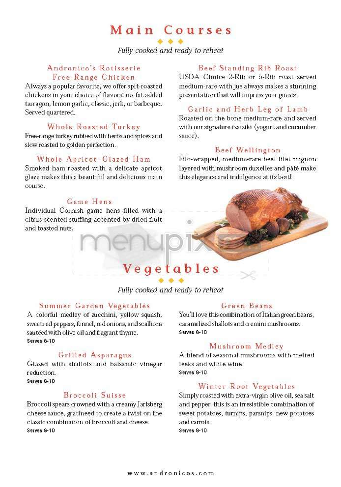 Andronico's Deli & Market - San Francisco, CA menu_pic