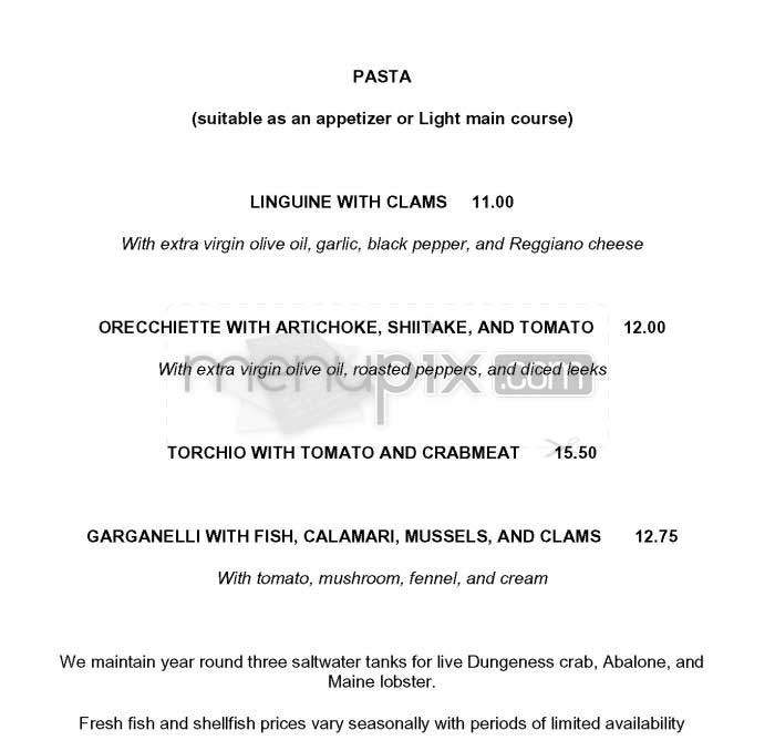 A Sabella & La Torre - San Francisco, CA menu_pic