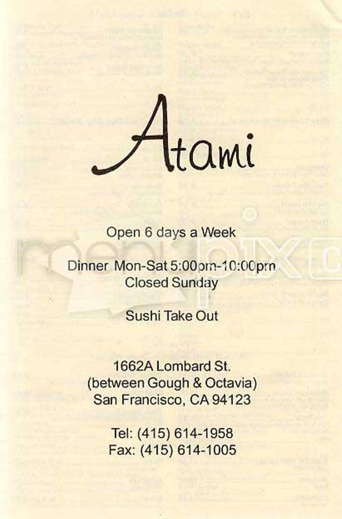 /100050/Atami-San-Francisco-CA - San Francisco, CA