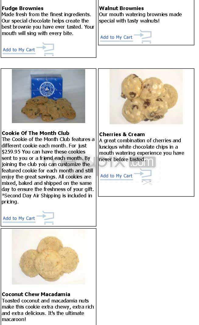 Blue Chip Cookies - San Francisco, CA menu_pic