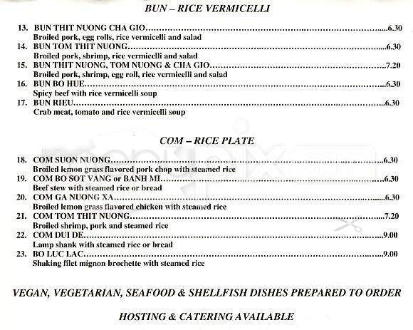 Bodega Bistro - San Francisco, CA menu_pic
