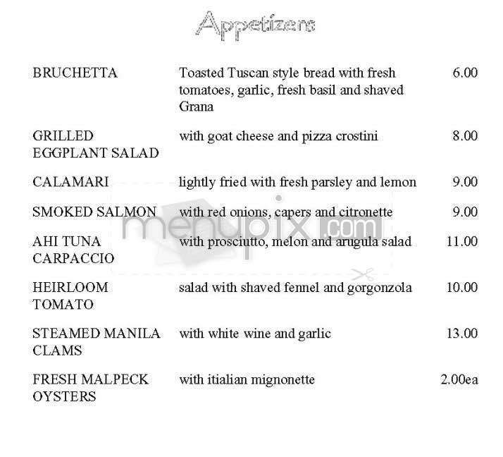 Brindisi - San Francisco, CA menu_pic