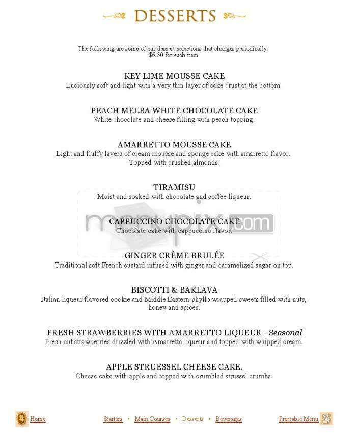 Cafe Mozart - San Francisco, CA menu_pic
