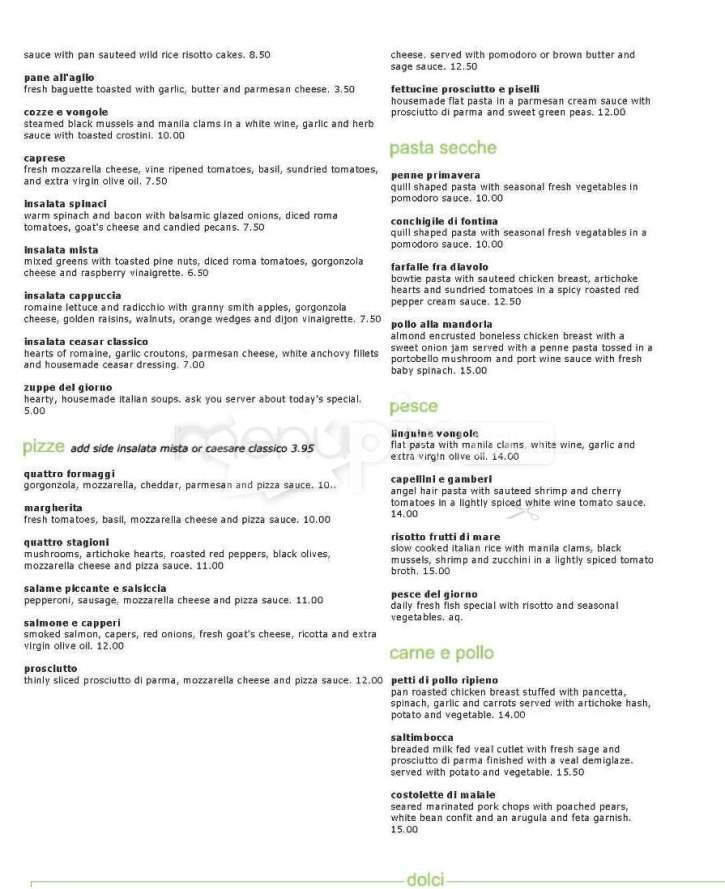 Cafe Delucchi - San Francisco, CA menu_pic