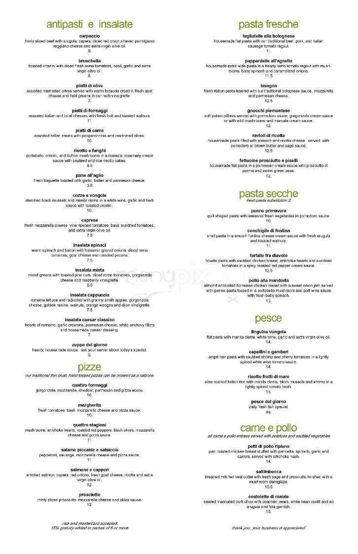 Cafe Delucchi - San Francisco, CA menu_pic