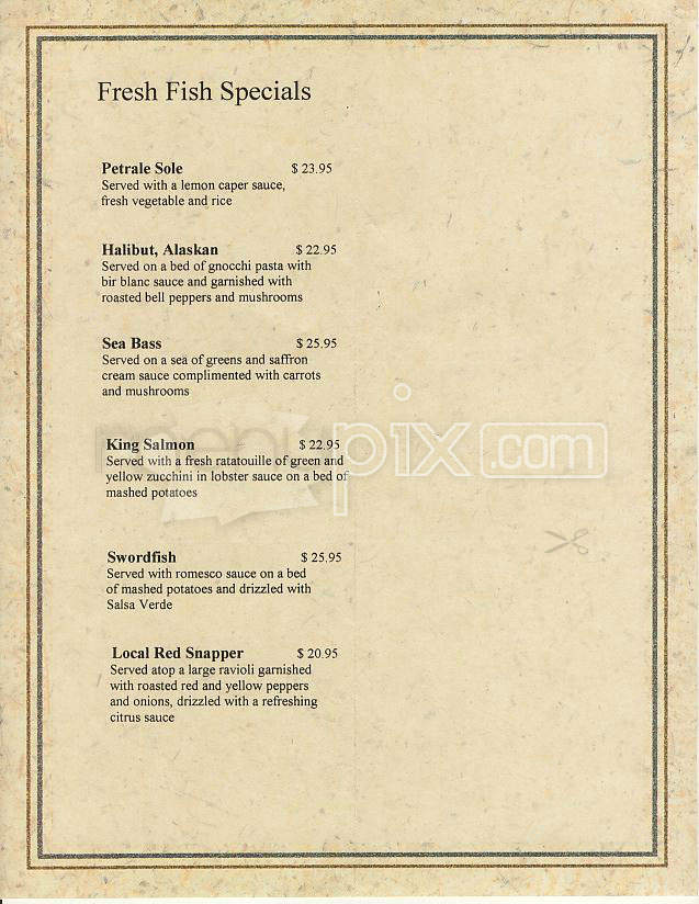 Castagnola's - San Francisco, CA menu_pic