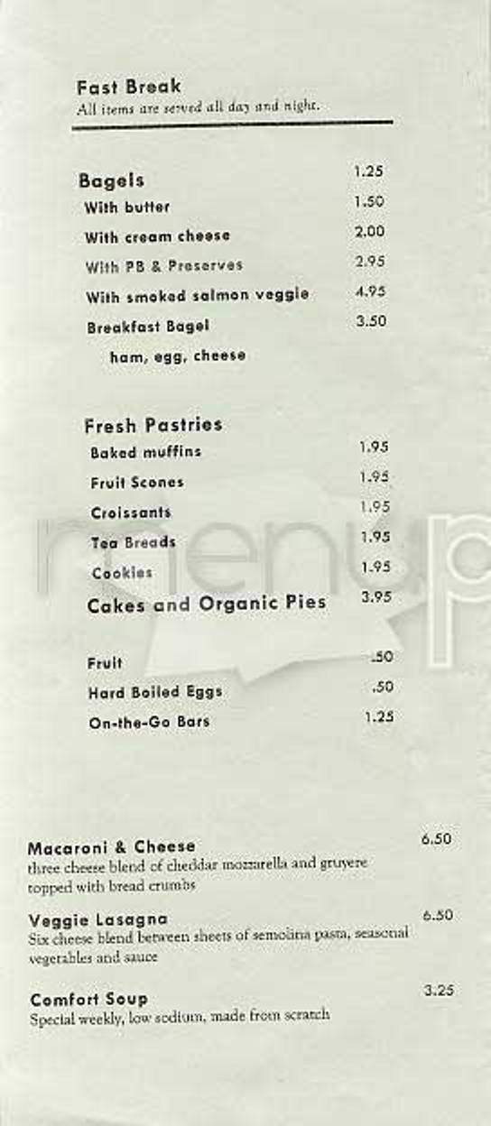Chamelon - San Francisco, CA menu_pic
